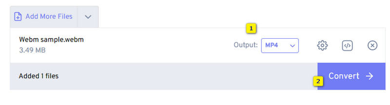 WebM Converter FreeConvert 変換