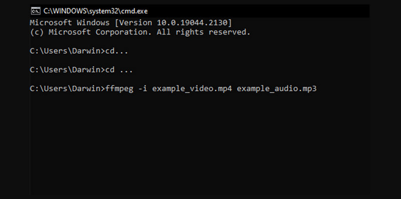 AACからMP3へのコンバーター FFmpeg