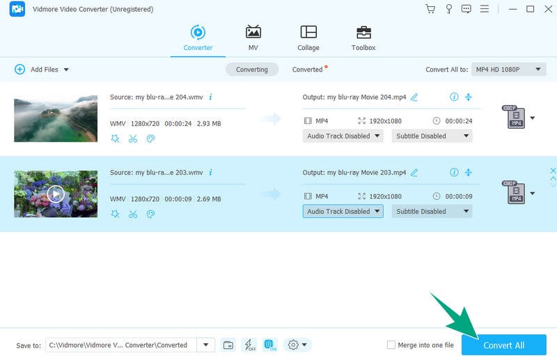 WMV MP4 Vidmore 変換