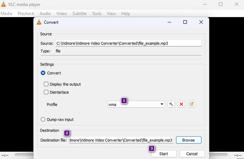 MP3 WMA 変換 VLC 変換