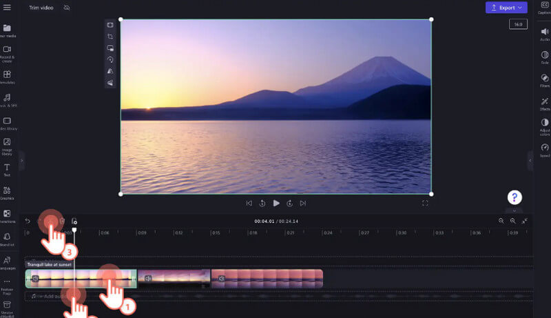 クリップを分割