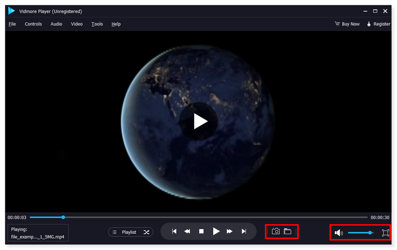 Vidmore MP4ファイル再生