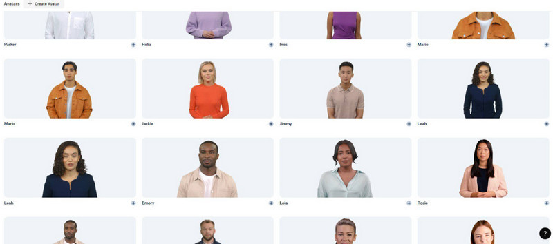 アバターの選択