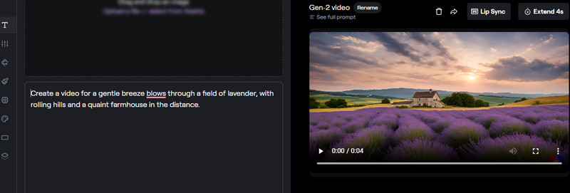 テキストから動画の生成