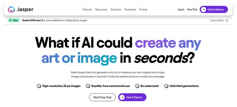 AI画像ジェネレーター Jasper