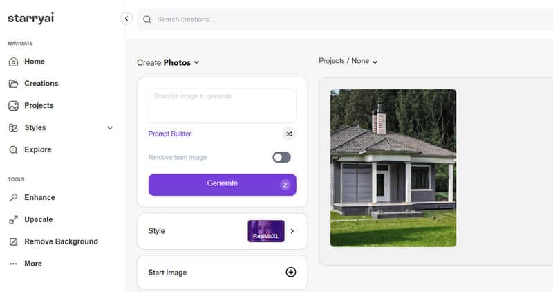AI画像ジェネレーター Starry