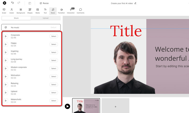 動画に音楽を追加