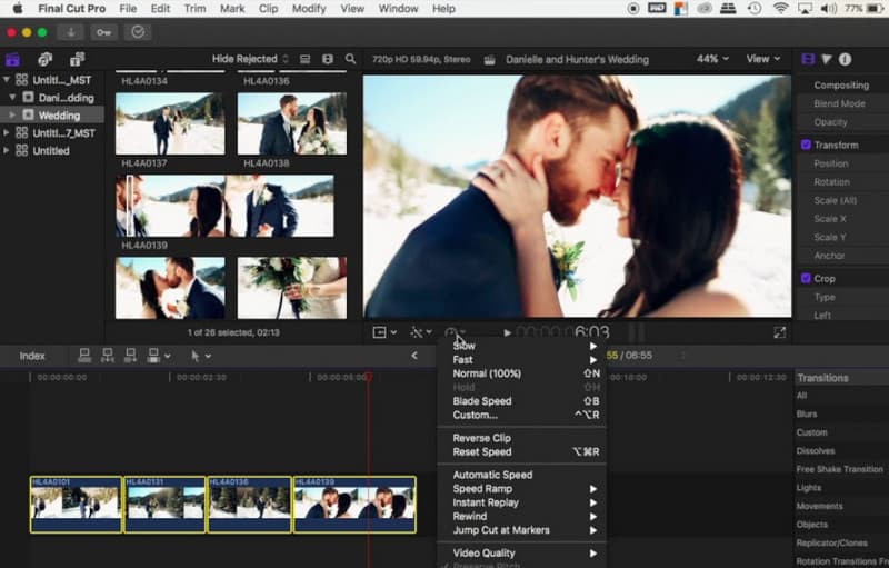 ProRes を編集 Final Cut