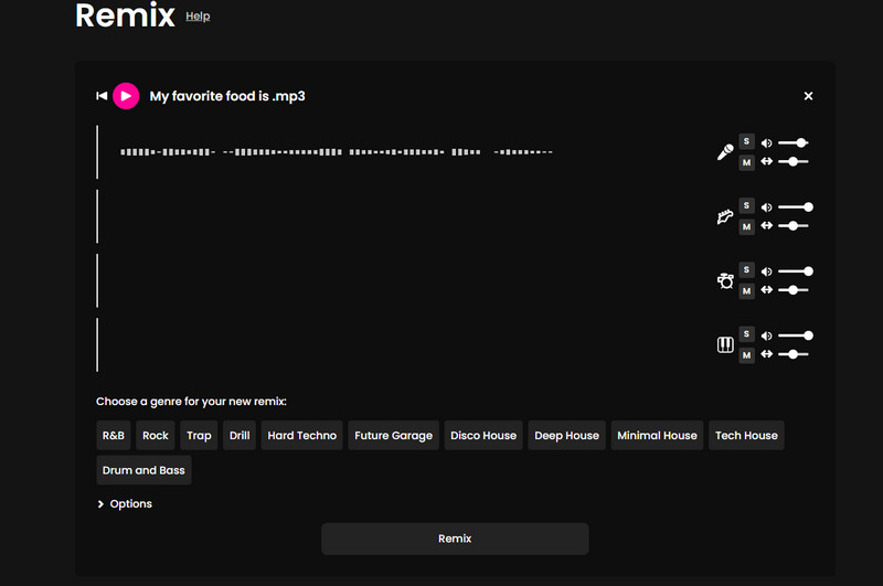 Fadr AI楽曲リミキサー