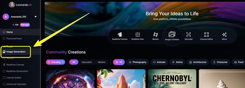 Image Generation Feature