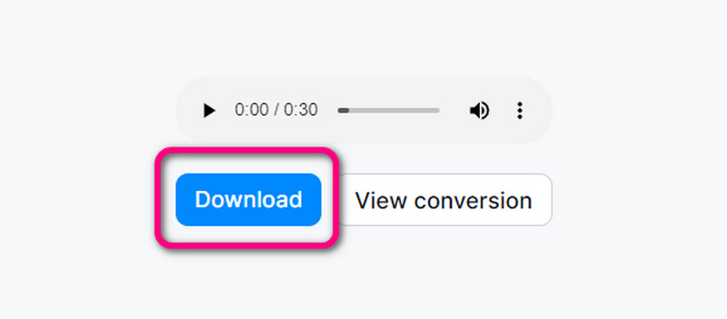 Lalalsで［ダウンロード］ボタンをクリック