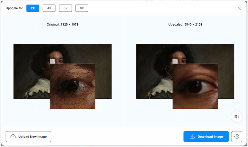 Vidmore 無料オンライン画像アップスケーラー