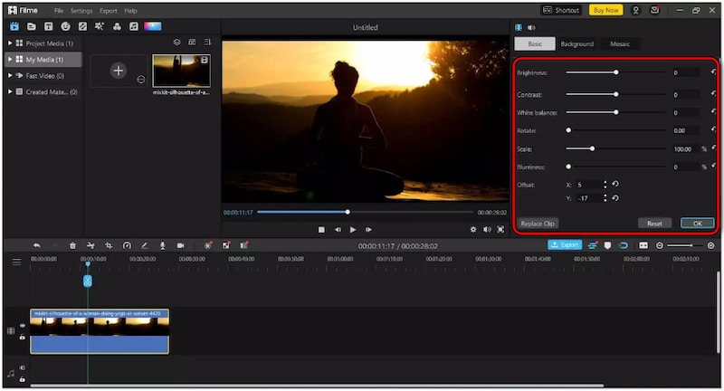 適切なスライダーを調整