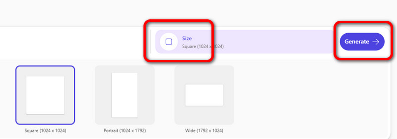 写真サイズを選択