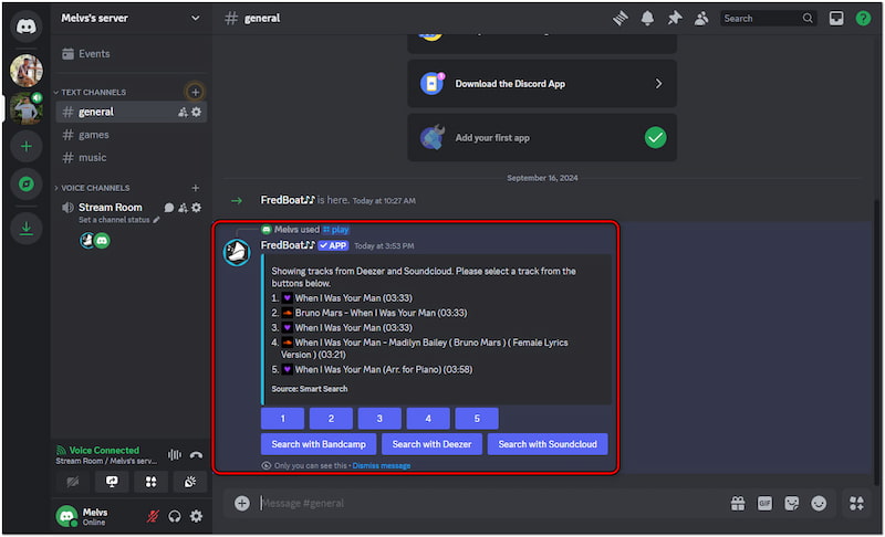Command Play Music（コマンドで音楽を再生）