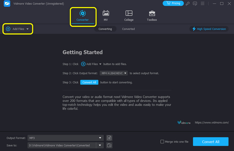 Converter でファイルを追加
