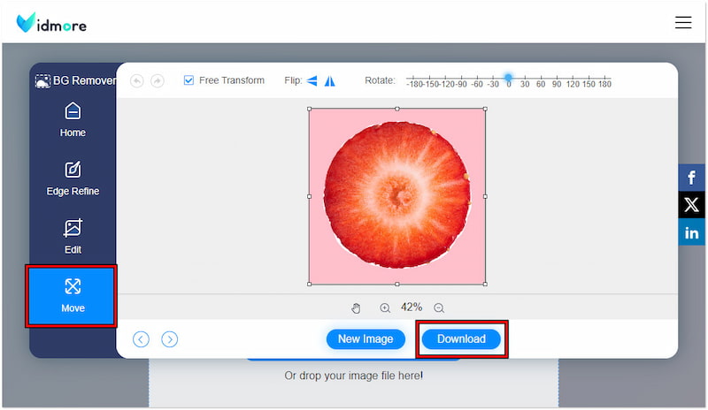 変更した背景をダウンロード