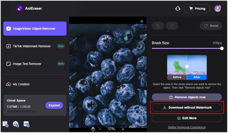 透かしなしでダウンロード