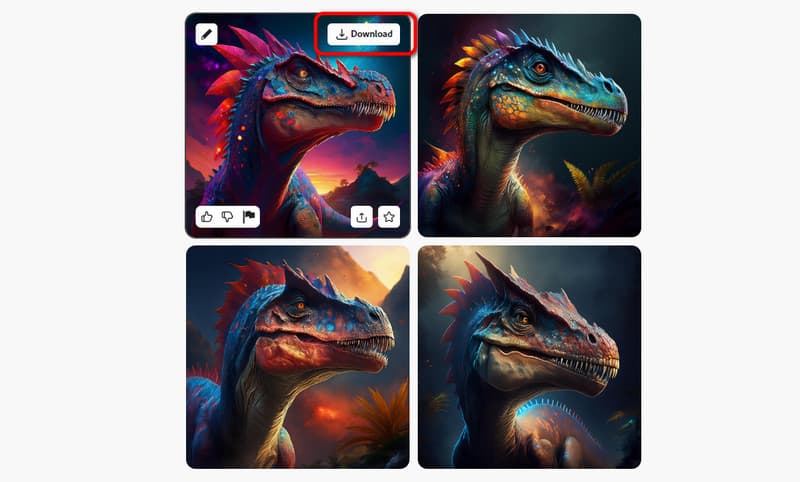 Firefly でダウンロードボタンをクリック