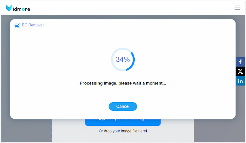 背景の削除を開始