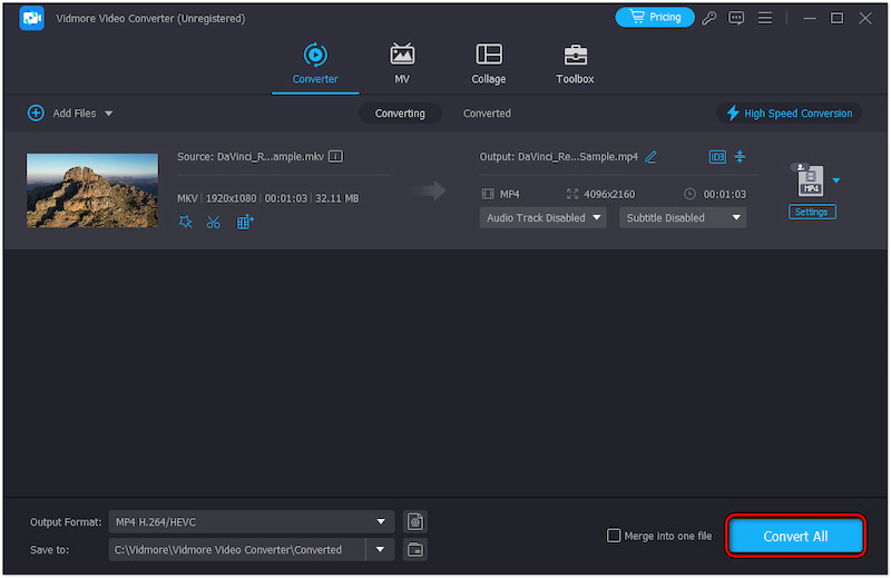 動画変換を開始