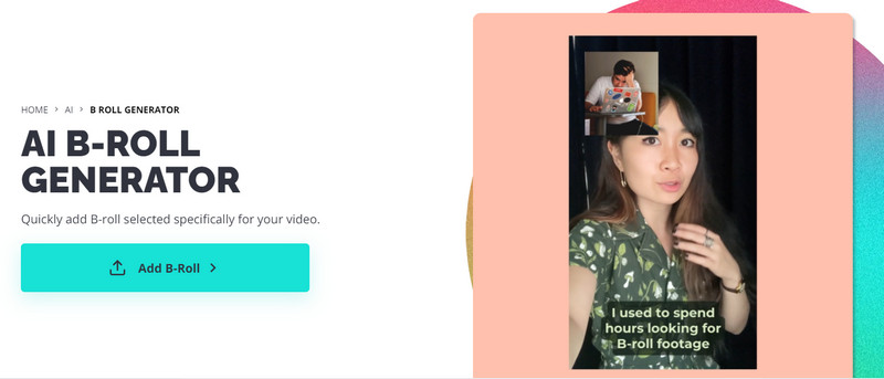 Kapwing Bロールジェネレーター