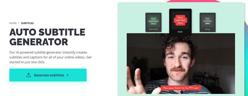 Kapwing 字幕ジェネレーター