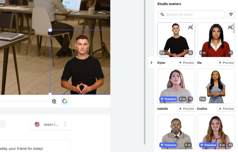 多数のアバターを提供