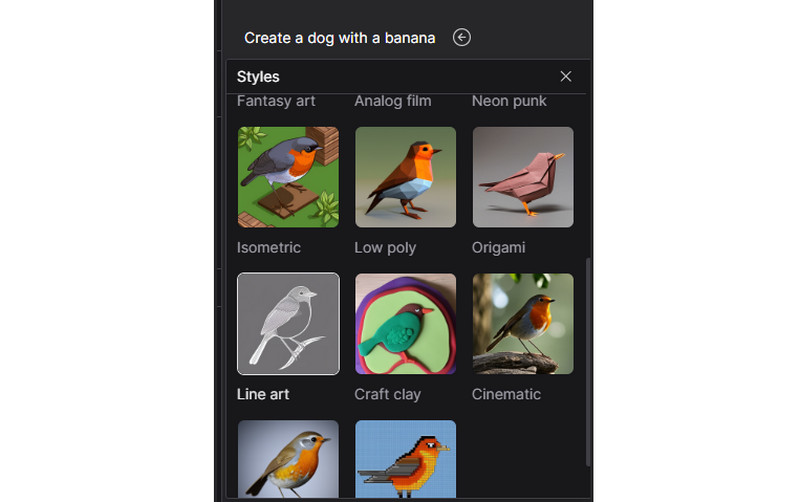 さまざまなスタイルの提供