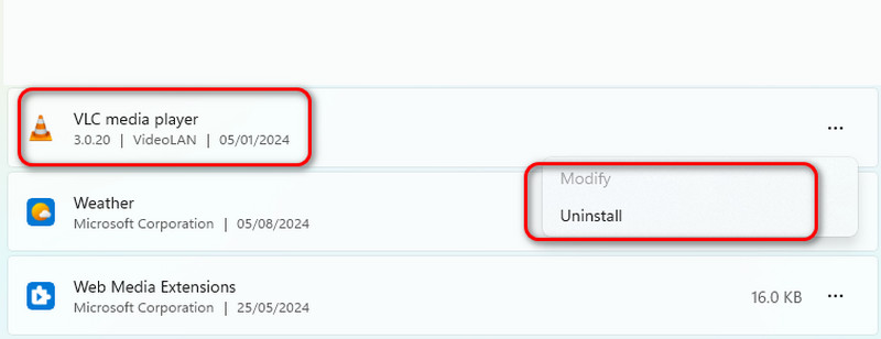 VLCメディアプレーヤーを再インストール