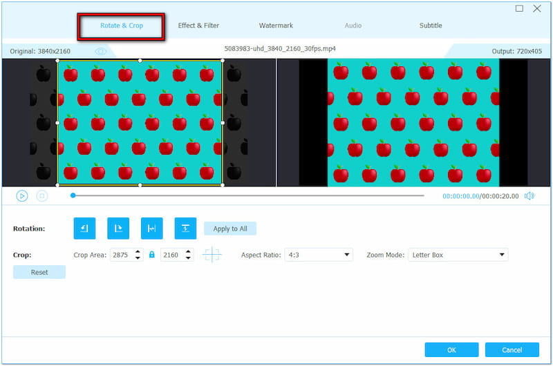 回転とトリミング