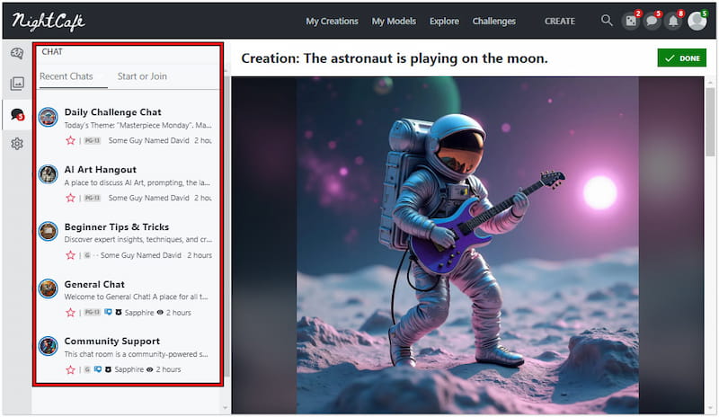 活気あるAIアートコミュニティ