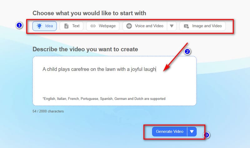 Visla AI アイデア入力