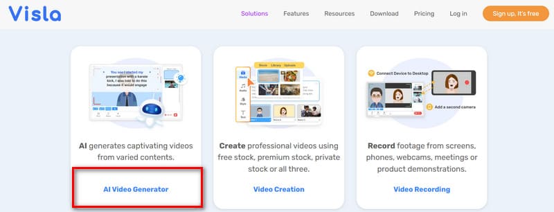 Visla AI Video Generator（Visla AI動画ジェネレーター）