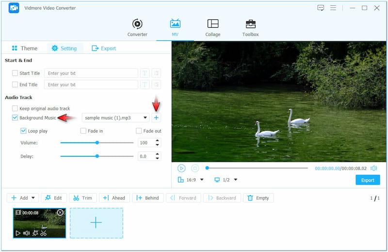動画にBGMを追加