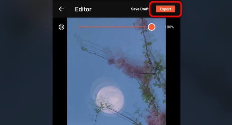 編集した動画をエクスポート Videoshow