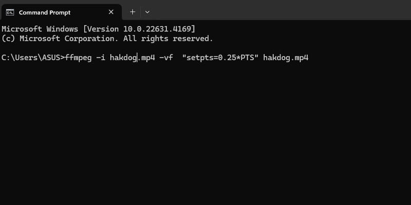 FFmpeg で動画を高速再生