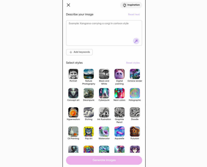 画像ジェネレーター機能