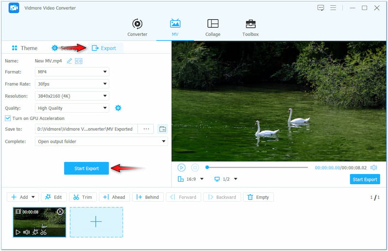 音楽付きで動画を保存