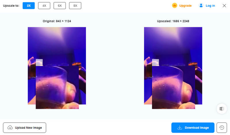Vidmoreアップスケーラーで編集済み画像をアップスケール