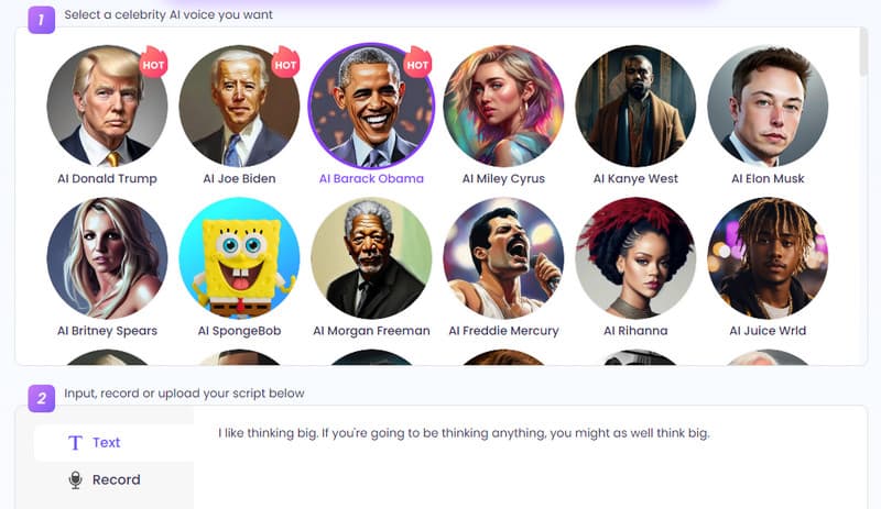 Vidnoz AIボイスジェネレーター