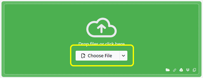 ファイルを選択して追加 OGG Onlineconvert