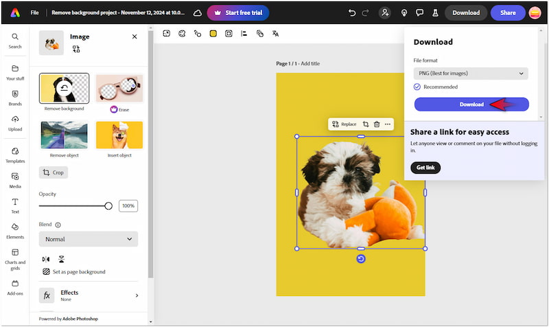ダウンロードして保存