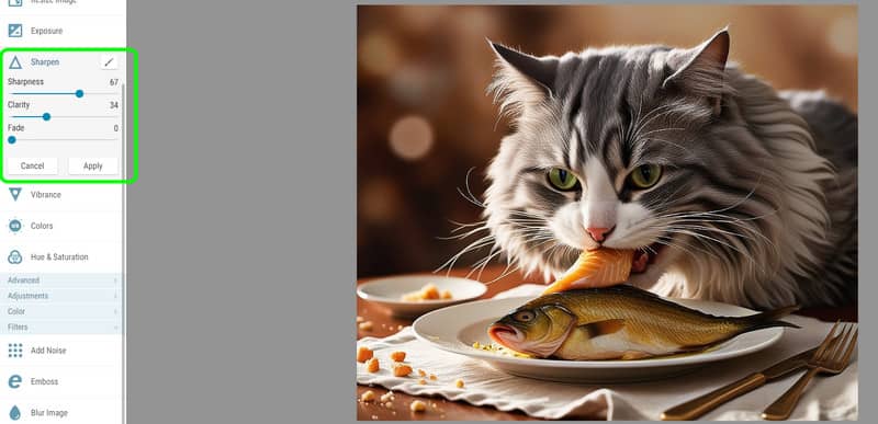 シャープネス調整機能