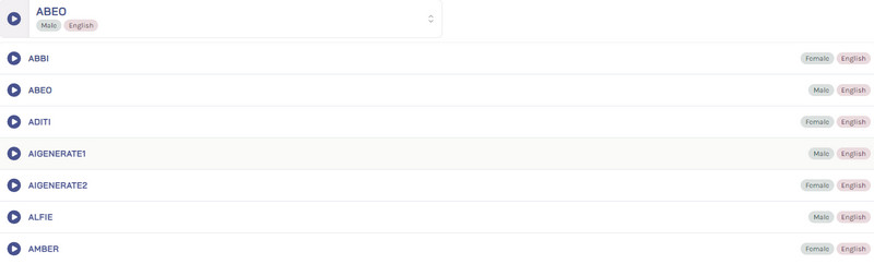 AIボイスモデルを提供