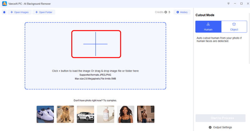 写真を追加 VanceAI Background Remover