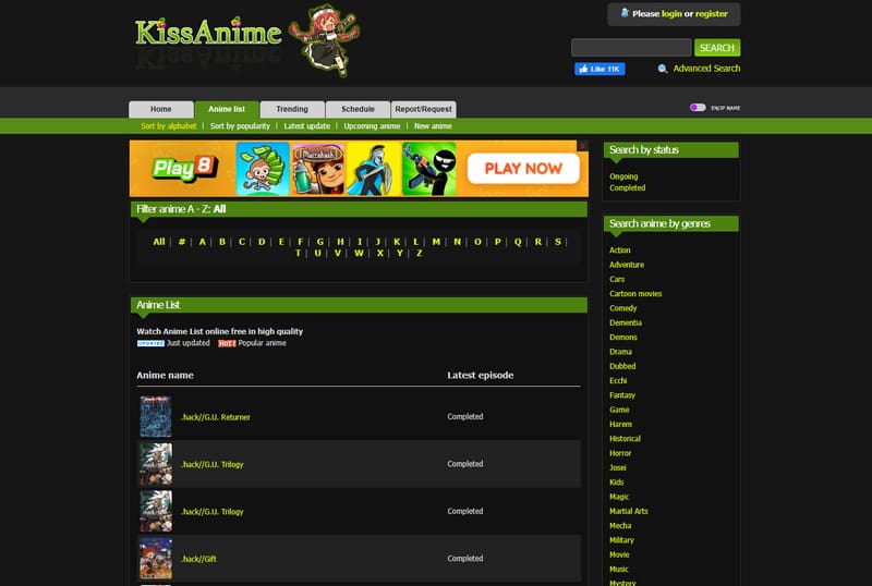 Kissanime アニメサイト