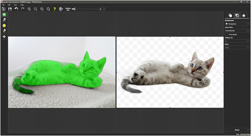 背景を透明にする方法