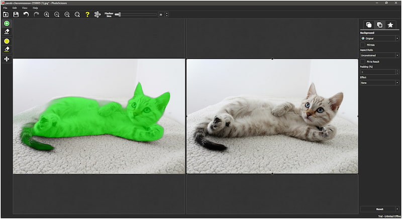 元の背景に復元