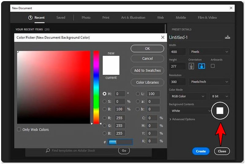 特定の色を設定